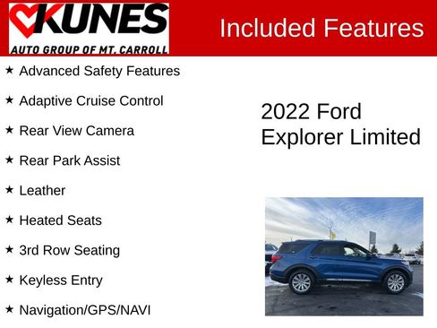 Used 2022 Ford Explorer Limited image 3