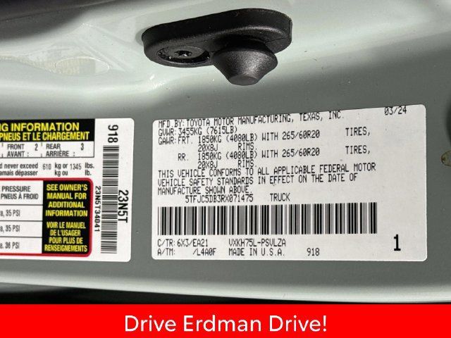 Used 2024 Toyota Tundra Limited w/ Power Package AWD/4WD image 32