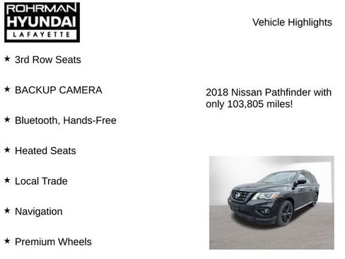 Used 2018 Nissan Pathfinder SL w/ Midnight Edition Package image 8