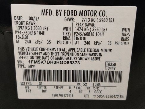 Used 2017 Ford Explorer XLT w/ Equipment Group 202A FWD image 33
