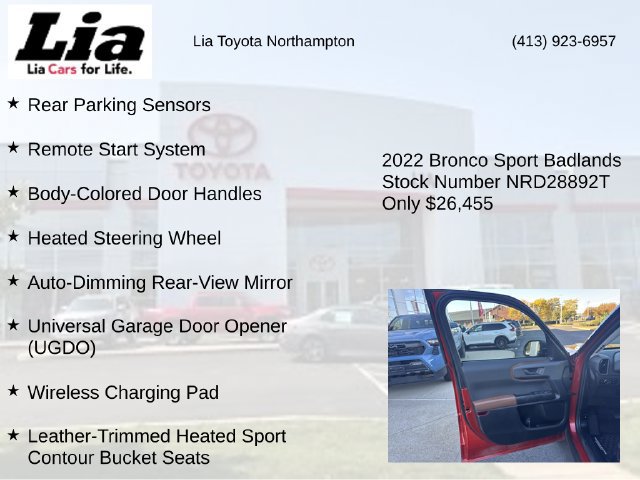Used 2022 Ford Bronco Sport Badlands w/ Premium Package AWD/4WD image 21