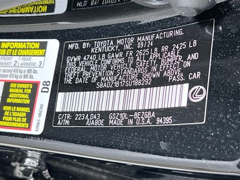 Used 2025 Lexus ES 350 w/ Premium Package FWD image 32