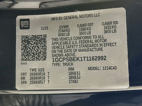 Used 2026 Chevrolet Colorado W/T w/ WT Custom Package RWD image 12