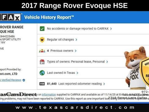 Used 2017 Land Rover Range Rover Evoque HSE image 10
