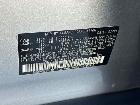 Certified 2025 Subaru Outback Onyx Edition w/ Popular Package #2 AWD/4WD image 28