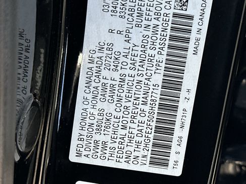 Certified 2025 Honda Civic Sport image 26