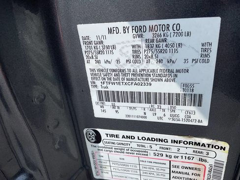 Used 2012 Ford F150 Platinum AWD/4WD image 20