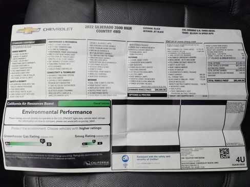 Used 2022 Chevrolet Silverado 3500 High Country w/ Snow Plow Prep/Camper Package image 51