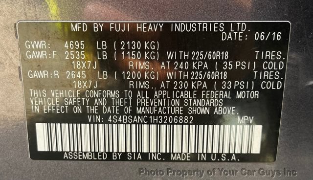 Used 2017 Subaru Outback 2.5i Limited AWD/4WD image 32