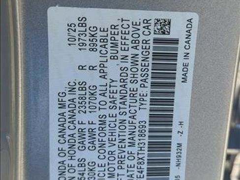 New 2026 Honda Civic Sport Touring image 24