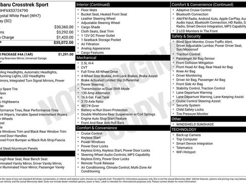 Used 2025 Subaru Crosstrek 2.5i Sport w/ Popular Package #4A image 44