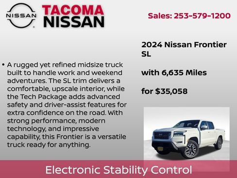 Certified 2024 Nissan Frontier SL w/ Technology Package image 14