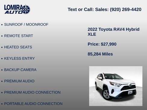 Used 2022 Toyota RAV4 XLE w/ Convenience Package AWD/4WD image 21