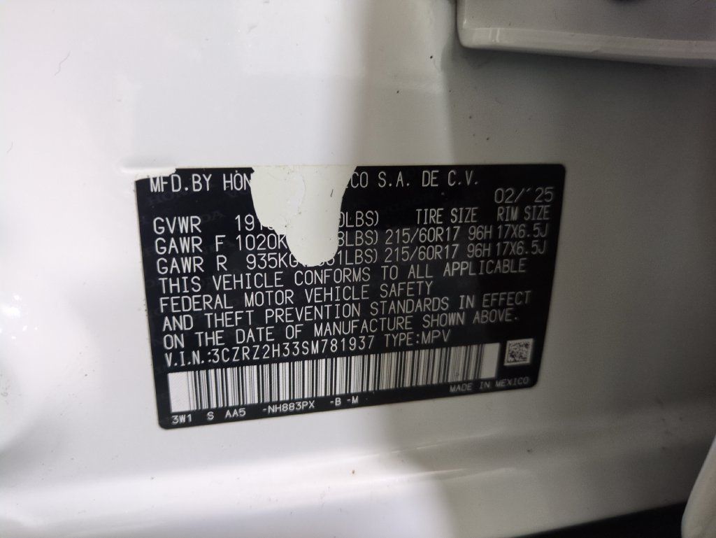 Certified 2025 Honda HR-V LX image 34