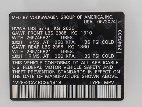 Used 2024 Volkswagen Atlas Cross Sport SEL Premium R-Line AWD/4WD image 20