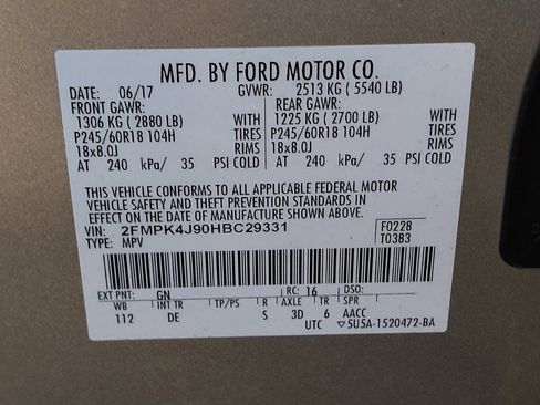 Used 2017 Ford Edge SEL w/ Class II Trailer Tow Package AWD/4WD image 33