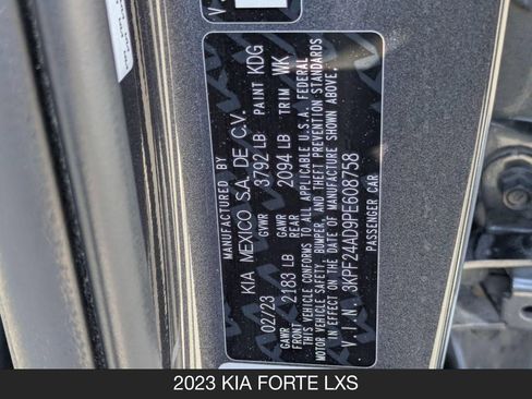 Used 2023 Kia Forte LXS w/ LXS Technology Package FWD image 24