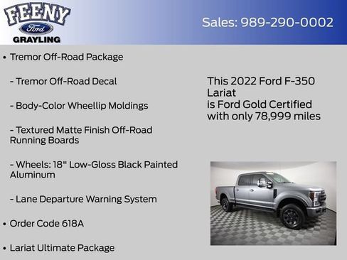 Used 2022 Ford F350 Lariat w/ Tremor Off-Road Package AWD/4WD image 14