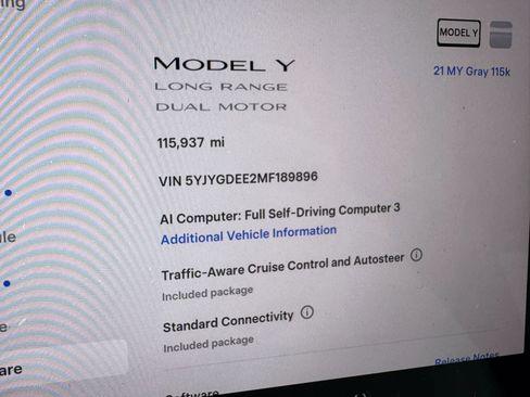 Used 2021 Tesla Model Y Long Range AWD/4WD image 11