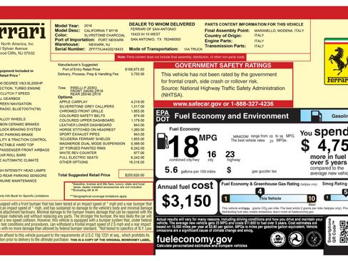 Certified 2016 Ferrari California T RWD image 23