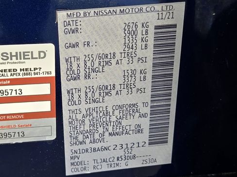 Used 2022 Nissan Pathfinder SV image 32