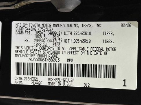 New 2026 Toyota Sequoia TRD Pro image 32