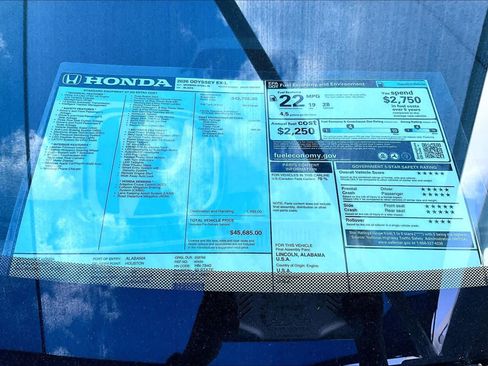 New 2026 Honda Odyssey EX-L image 18