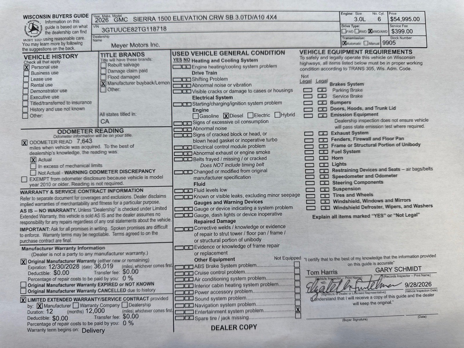 Used 2026 GMC Sierra 1500 Elevation w/ Elevation Premium Package AWD/4WD image 33
