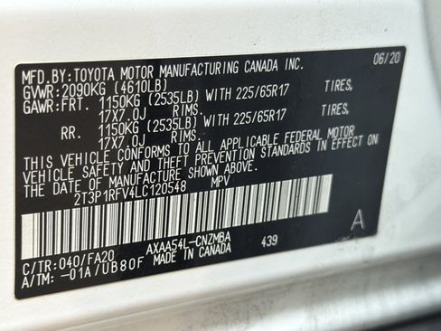 Used 2020 Toyota RAV4 XLE w/ All Weather Liner Package AWD/4WD image 23