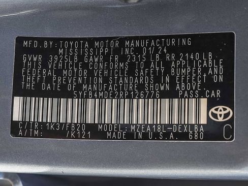 Certified 2024 Toyota Corolla LE image 28