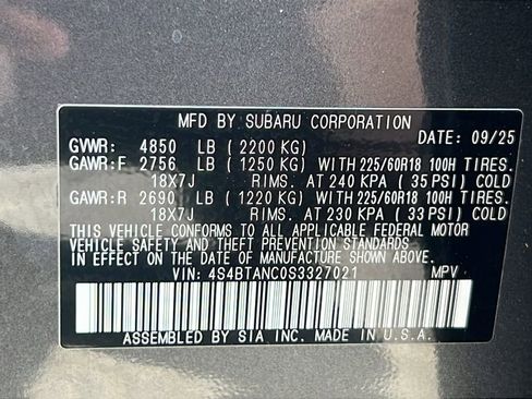 Certified 2025 Subaru Outback Limited AWD/4WD image 31