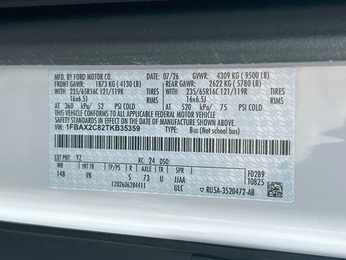 New 2026 Ford Transit 350 XL RWD image 20
