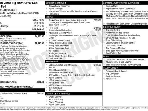 Used 2024 RAM 2500 Big Horn w/ Night Edition image 2