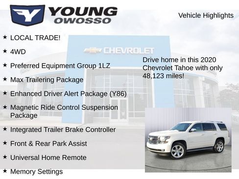 Used 2020 Chevrolet Tahoe Premier w/ Max Trailering Package image 8