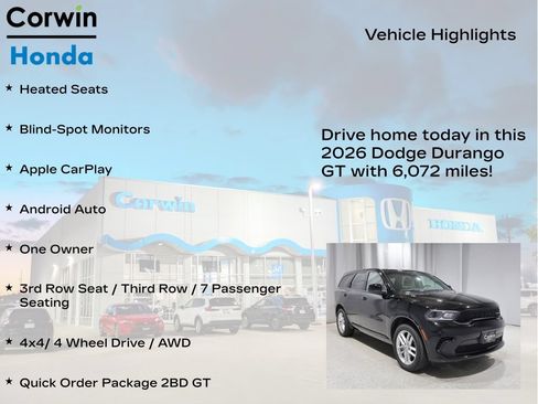 Used 2026 Dodge Durango GT AWD/4WD image 6