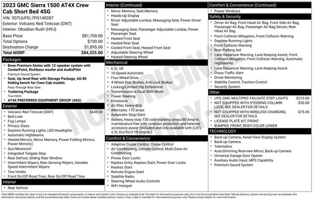 Used 2023 GMC Sierra 1500 AT4X AWD/4WD image 3