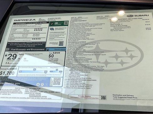 New 2026 Subaru Impreza RS image 17