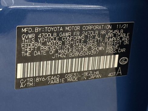 Certified 2022 Lexus IS 350 F Sport image 23