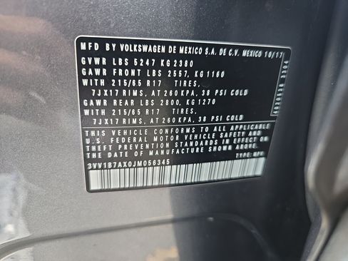 Used 2018 Volkswagen Tiguan S FWD image 33