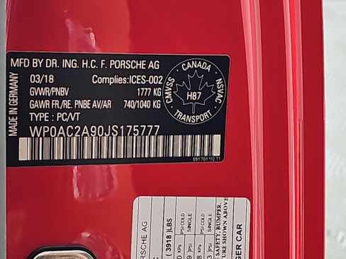 Used 2018 Porsche 911 GT3 RWD image 29