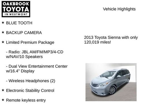 Used 2013 Toyota Sienna Limited image 7