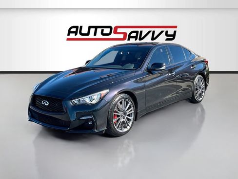 Used 2024 INFINITI Q50 Red Sport 400 w/ Black Opal Edition AWD/4WD image 3