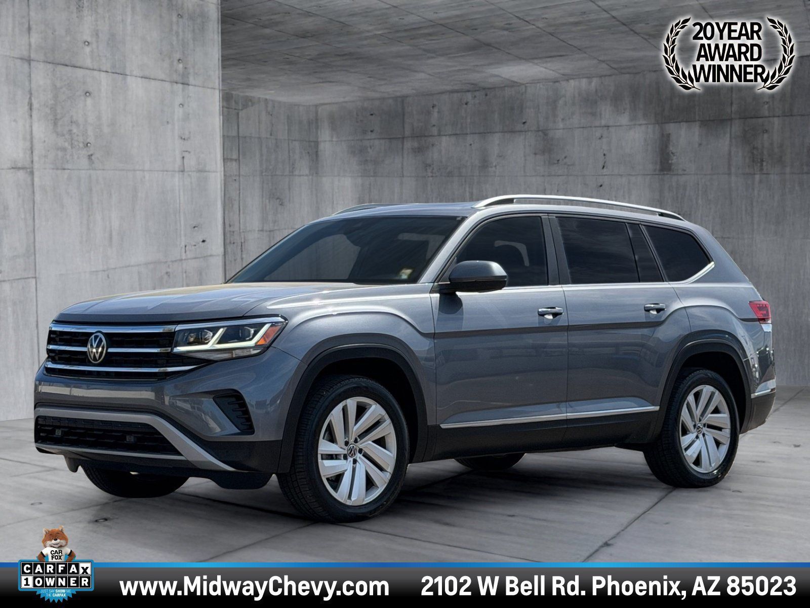 Used 2021 Volkswagen Atlas SEL FWD image 1