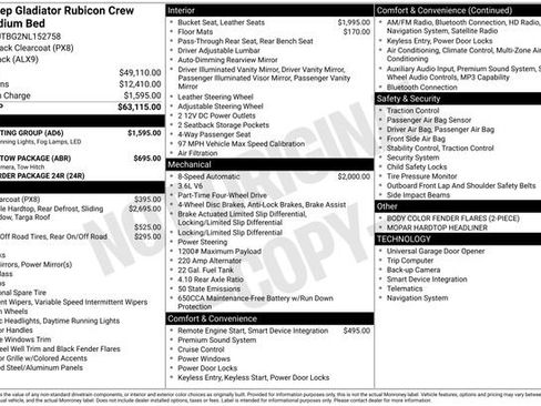 Used 2022 Jeep Gladiator Rubicon w/ LED Lighting Group image 7