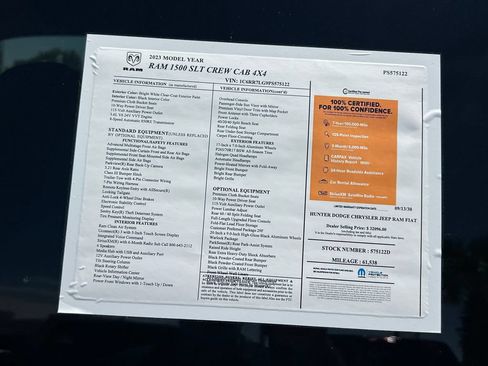 Certified 2023 RAM 1500 Warlock AWD/4WD image 3