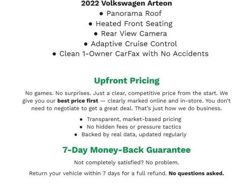 Used 2022 Volkswagen Arteon SEL image 1
