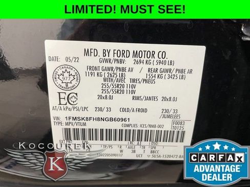 Used 2022 Ford Explorer Limited w/ Class IV Trailer Tow Package AWD/4WD image 27