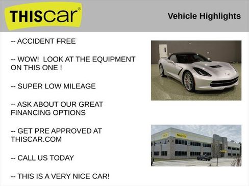 Used 2015 Chevrolet Corvette Stingray Convertible w/ 3LT Preferred Equipment Group image 9