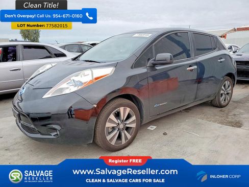 Used 2015 Nissan Leaf SV w/ LED & Quick Charge Package image 1