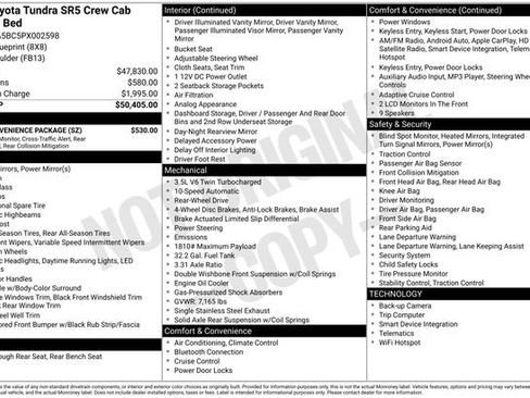 Used 2023 Toyota Tundra SR5 w/ SR5 Convenience Package image 7